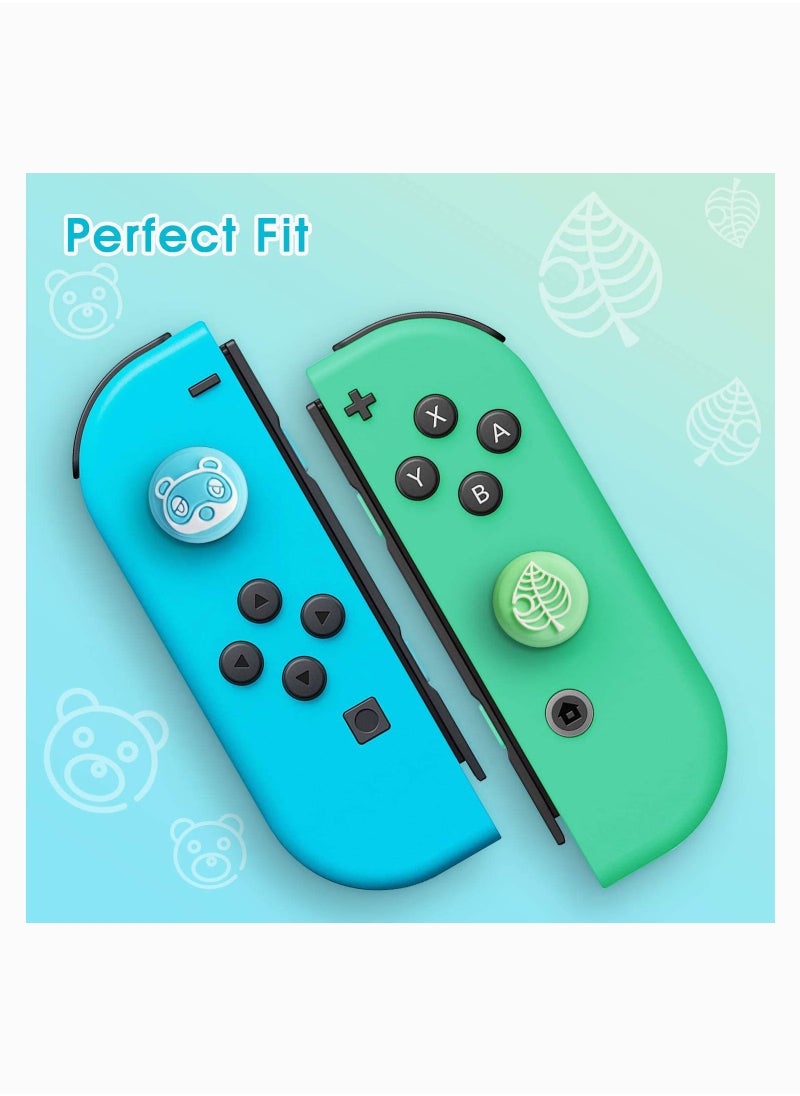 SYOSI - Thumb Grip Cap, Analog Stick Caps for Nintendo Switch/Switch Lite, Daugee Switch Thumbs Grips Caps Soft Silicone Joystick Cover for Joy-con Controllers Animal Crossing Theme 4Packs - Image 1