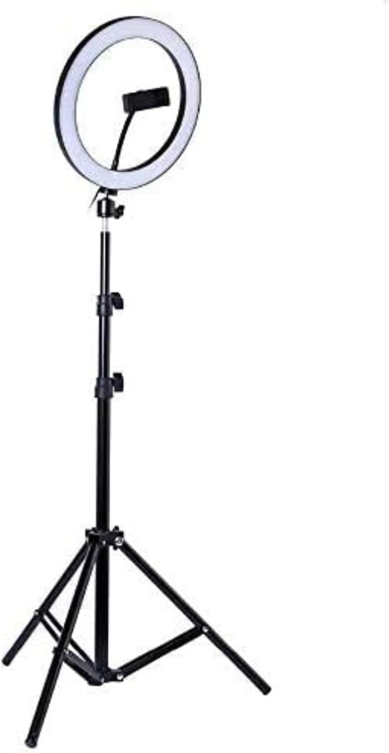SCIENISH Ring Light for makeup model and products with lighting and phone holder - Image 1
