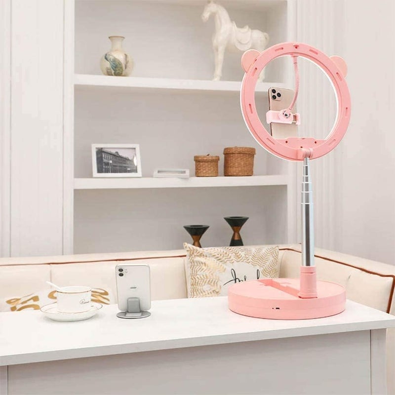 SCIENISH Ring Light for makeup model and products with lighting and phone holder - Image 2
