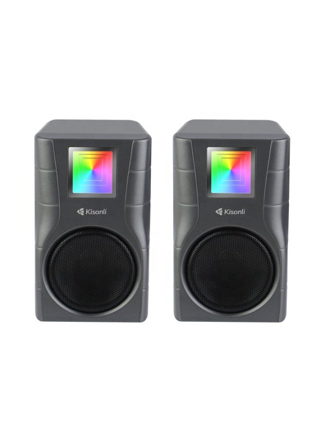 Kisonli X33 RGB Lighting Mini Speaker Box for Mobile Phone Computer Desktop Pc Accessories USB Powered Wired 2.0 Gaming Speakers - Image 3