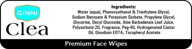 GINNI مناديل جييني كليا المبللة لإزالة المكياج 90 منديل مبلل للوجه مرطب مضاد لحب الشباب - Image 4