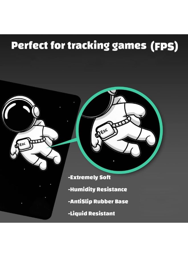 Miya Extended Large Gaming Mouse Pad 120 X 60 cm XXXL Full Desk Space style & Mousepad Non-Slip Rubber Base Big Keyboard Mat with Stitched Edges water resist for Gaming from Yasa ( Space Black )  - Image 5