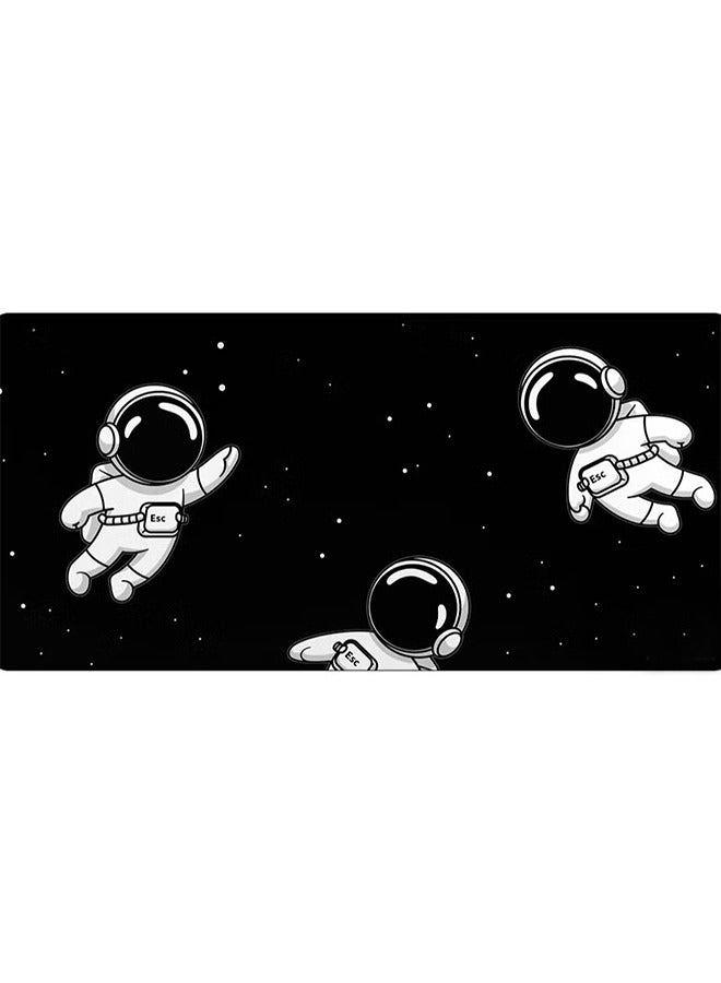 Miya Extended Large Gaming Mouse Pad 120 X 60 cm XXXL Full Desk Space style & Mousepad Non-Slip Rubber Base Big Keyboard Mat with Stitched Edges water resist for Gaming from Yasa ( Space Black )  - Image 3