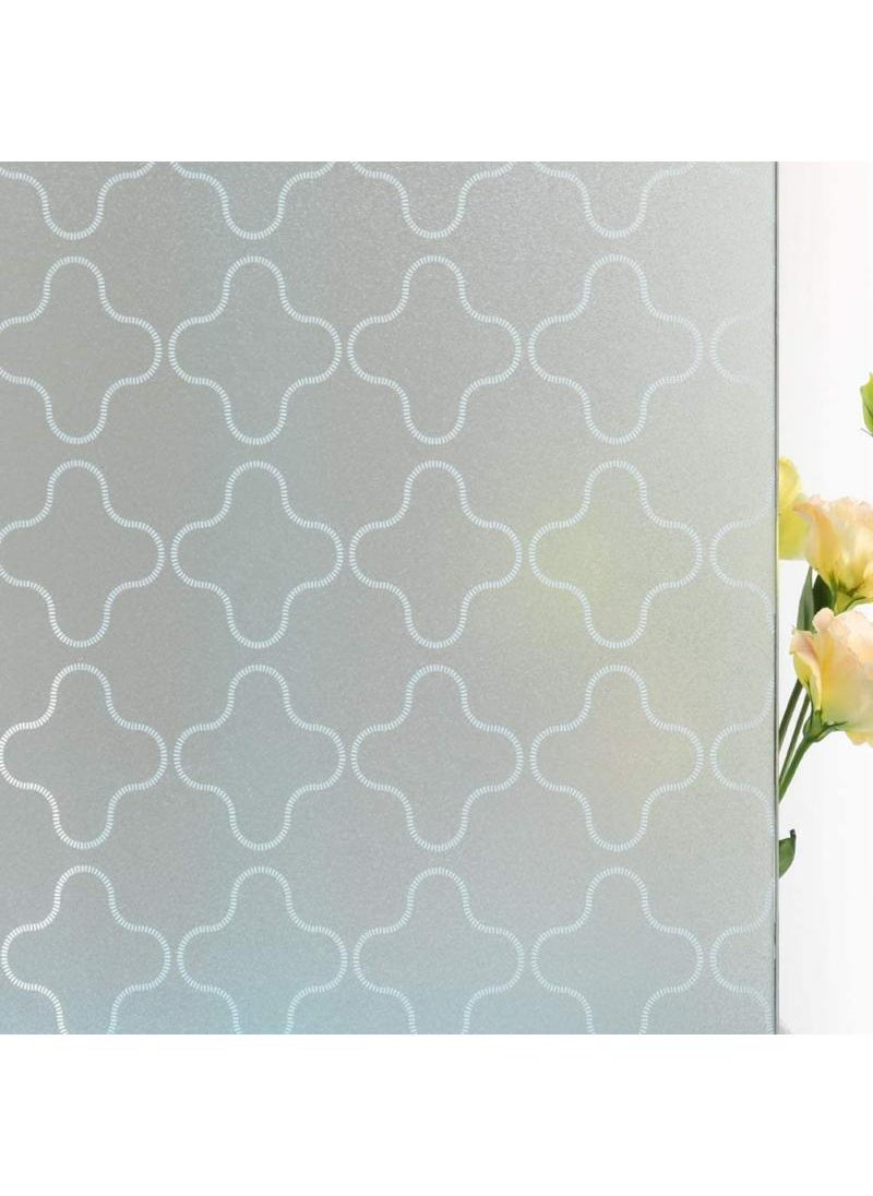 Y&D Window Film Decorative Privacy No Glue Glass Sticker For Door Home House Ofiice Heat Control Anti UV 90 x 200 cm  - Image 1