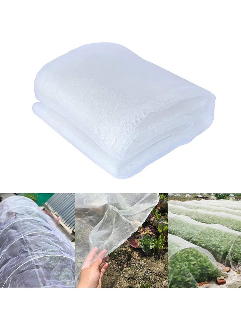 SOLARAE Insect Netting Mesh, Garden Netting for Plants Garden Netting Fine Mesh Insect Netting Vegetable Netting Protection Plant Protection Netting for Vegetables Flowers Fruits Garden Outdoors 2.5 x 10m - Image 1