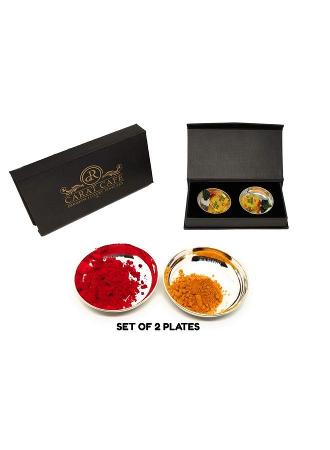 PRD CARATCAFE 925 Sterling Silver 24 GMS (12 x 2 pcs) Small Plates Dish/Katori/Wati (2 Pcs) for Diwali Puja Dhanteras Mandir - Image 3