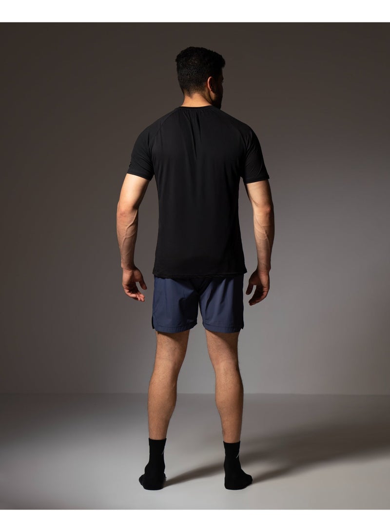 Men's black sports t-shirt XL - Image 3