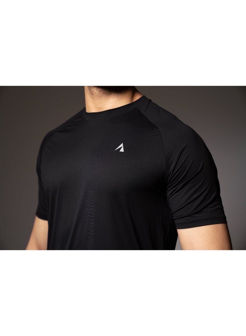 Men's black sports t-shirt XL - Image 1