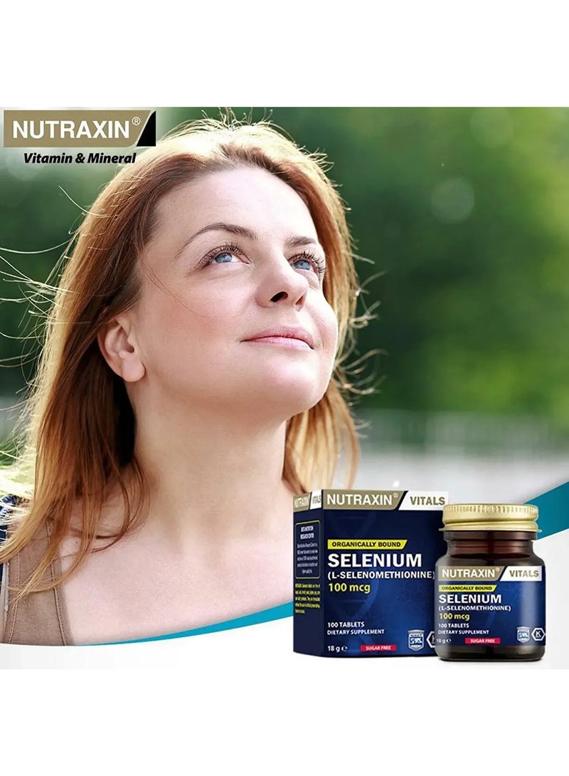 نوتركسين نيوتراكسين فيتالز سيلينيوم ١٠٠ ميكروغرام، دعم غذائي يومي، تركيبة مضادة للأكسدة، ١٠٠ قرص - Image 3