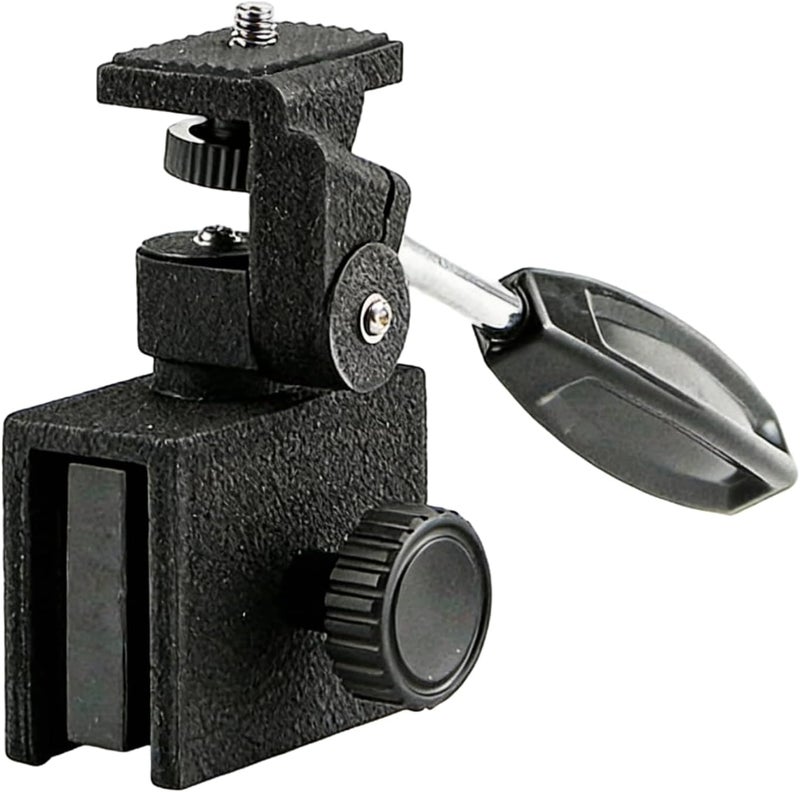 Spotting Scope Car Window Clamp, Metal Mount with Adjustable Pan Head, Handheld Bracket for Photography, Bird Watching, 6.1 X 2.7 X 4.3 in - Image 1
