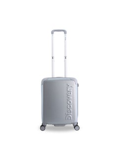 Discovery Discovery Focus ABS Hardside Carry-on Travel Buisness Luggage, Durable Lightweight 4 Double Wheel Trolley Bag, Extra Secure Combination Lock, 20" Suitcase, Small Cabin Trolley - Silver.  - Image 1