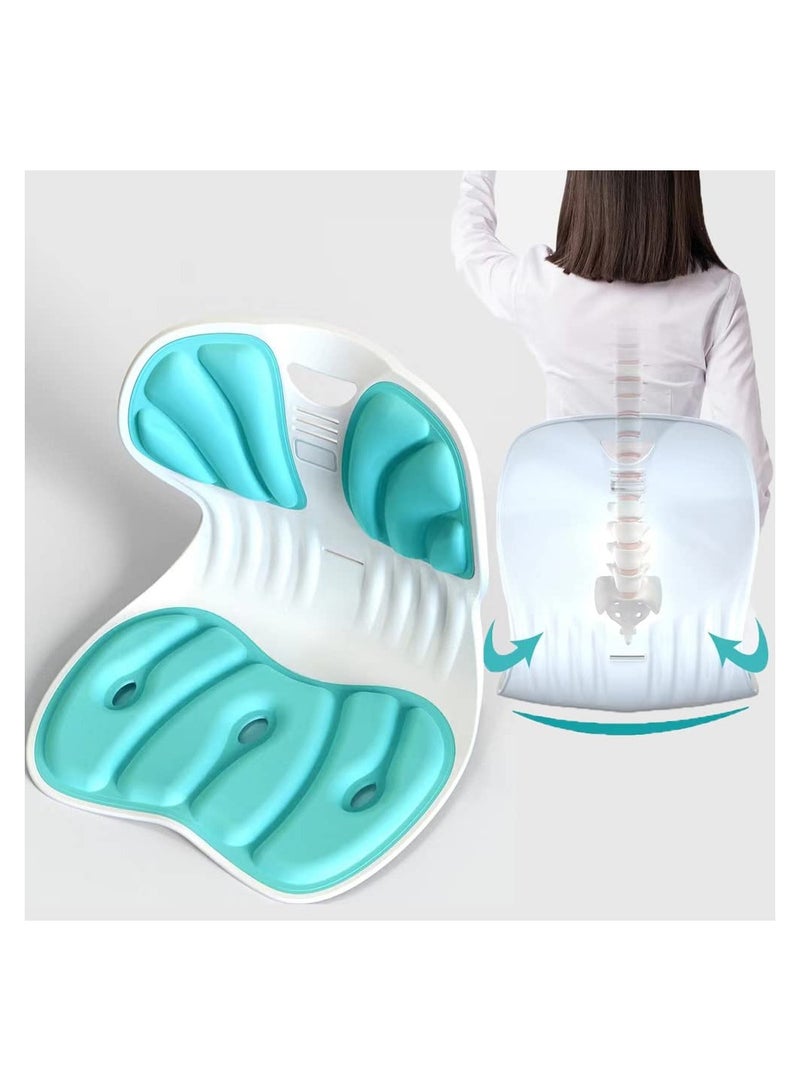 SYOSI Ergonomic Chair Back Support, Lumbar Support, Comfortable Lumbar Support and Posture Correction Chair, Corrects Good Posture and relieves Back Pain Suitable for Desk, Office and Home(1 Pack) - Image 1