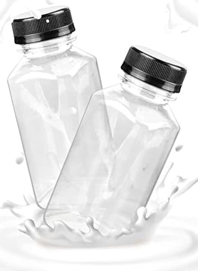 Halapack Halapack  Leak Proof  500 ml Plastic Juice Bottles 10 Pcs Clear Plastic Bottles With Caps Milk Bottle Water Bottles For Kids Empty Bottle Zamzam Water Gym Water Bottle Reusable Plastic Juice Bottle  - Image 2