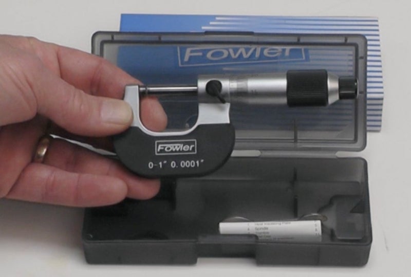 Fowler 52-229-201-0 Swiss Style Outside Micrometer with 0-1" Measuring Range - Image 5
