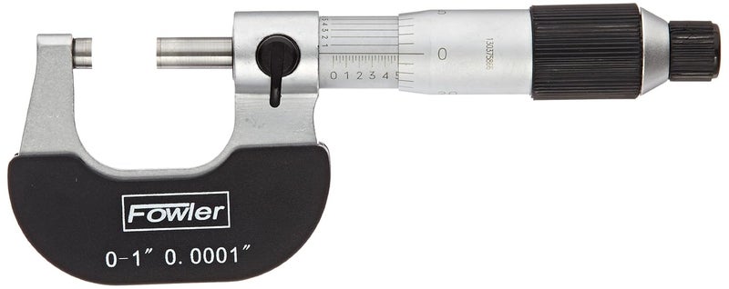 Fowler 52-229-201-0 Swiss Style Outside Micrometer with 0-1" Measuring Range - Image 1