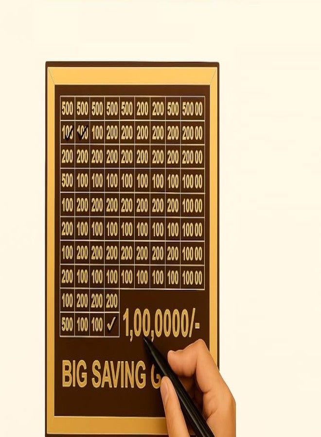 DARSHANAM WORLD Wooden Coin Piggy Bank for Kids, Money/Piggy Bank, Carved Coin Box, Savings Challenge Box, Money Saving Box for Adult, Money Save Box, Gullak Savings Box, 100000 Money Saver - Image 4