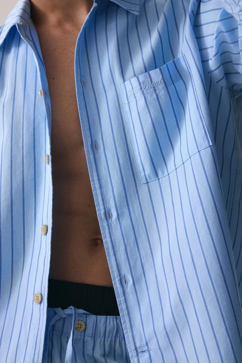 H&M Poplin pyjama shirt and bottoms