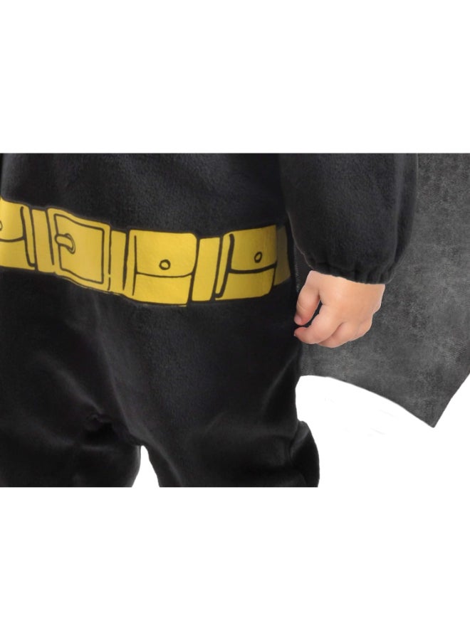 Ciao Batman Baby Costume 6–12 Months – Infant Superhero Outfit with Jumpsuit, Cape & Bonnet | Official DC Comics Baby Cosplay | Halloween & Dress Up Costume for Boys & Girls - Image 2