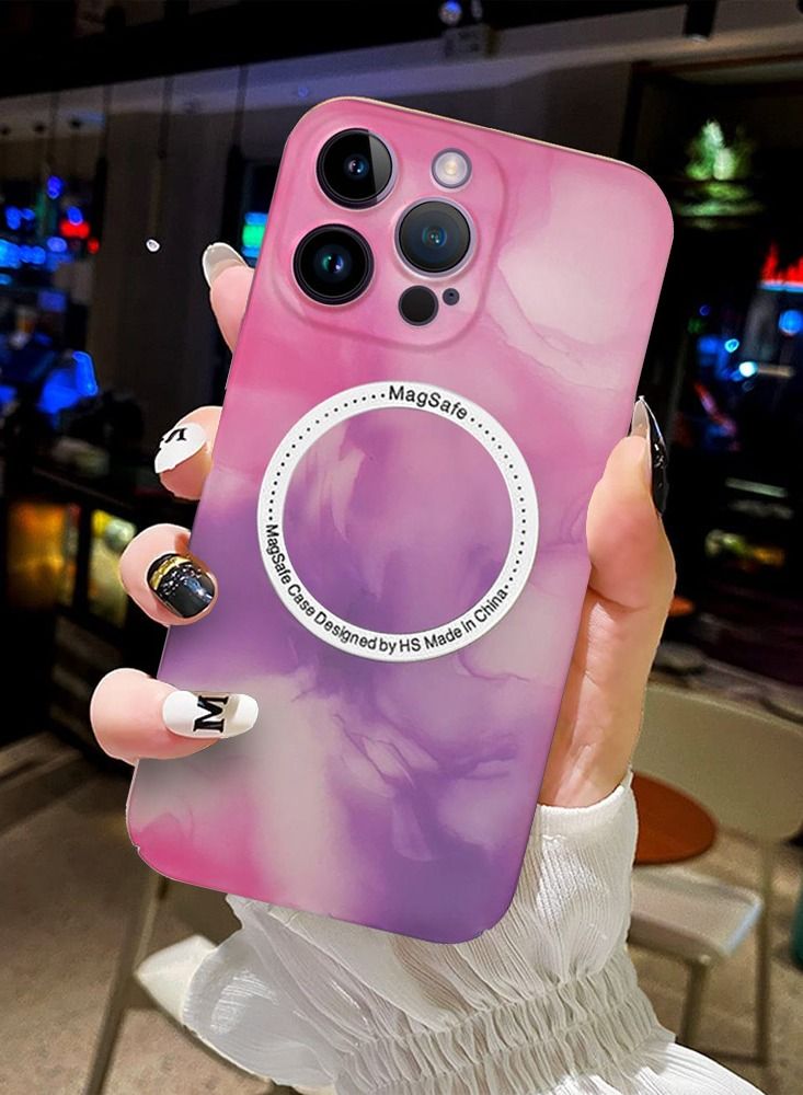 CATANES Magsafe iPhone Case Compatible for iPhone 14 Pro Magnetic Case Multi color Case with Shock Absorption Anti Scratch Pink - Image 4