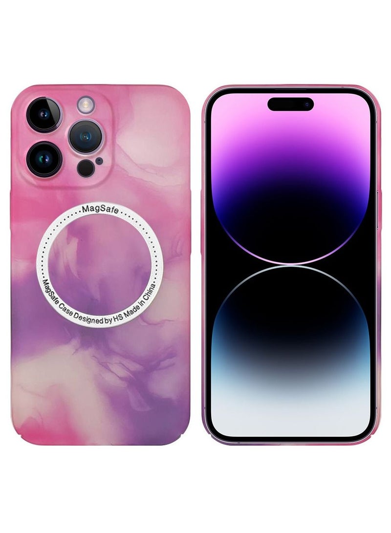 CATANES Magsafe iPhone Case Compatible for iPhone 14 Pro Magnetic Case Multi color Case with Shock Absorption Anti Scratch Pink - Image 2