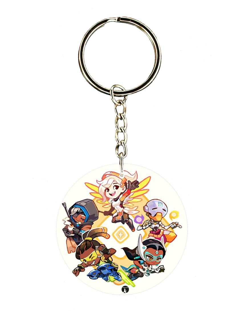 RKN Video Game Overwatch Double Side Printed Keychain