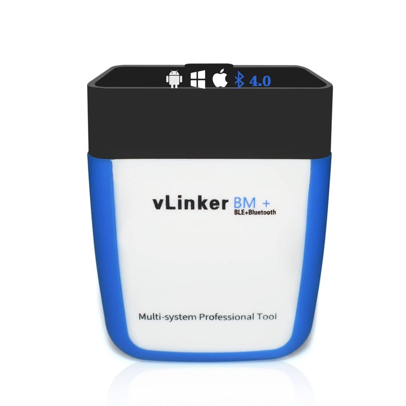 Vgate vLinker BM OBD2 Bluetooth Scanner for BMWMini BimmerCode Car Code Reader for iOS Android and Windows - Image 1