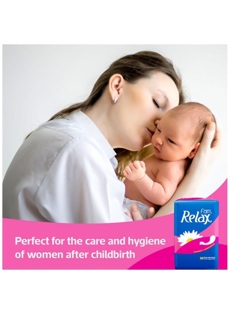 Fam Protect Sanita Relax Maternity Pads, 20 Pads - Image 5