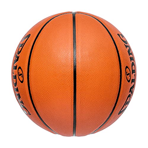 Spalding React TF-250 Faux Leather Indoor/Outdoor Basketball with Butyl Bladder, Orange, Size: 6 (Suitable for Practice/Match/Training) + Free Air Needle - Image 2