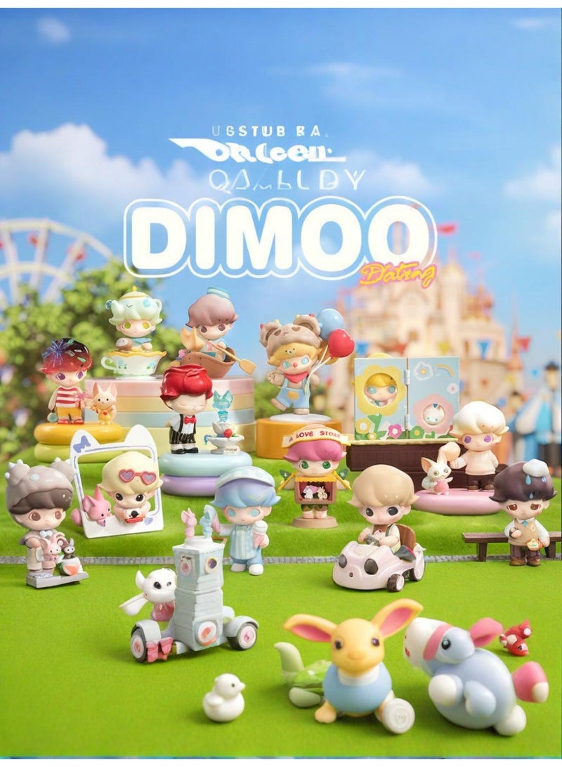 POP MART Dimoo Dating Series Figures DIMOO Blind Box Figures, Random Design Action Figures Collectible Toys Home Decorations, Holiday Birthday Gifts, Single Box - Image 1
