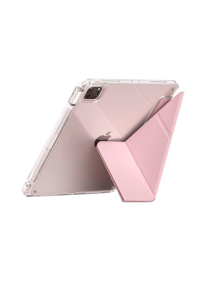 Suitable For IPadAir5 Protective Sleeve 2024 Pro11 Flat 10 Generation 8 Magnetic Attraction 4 Pen Slot Y Fold 3 Anti-bending 9.7-Color:Antique White-Applicable Models:Ipad Pro 12.9inch (2018/2020/2021/2022) - Image 4