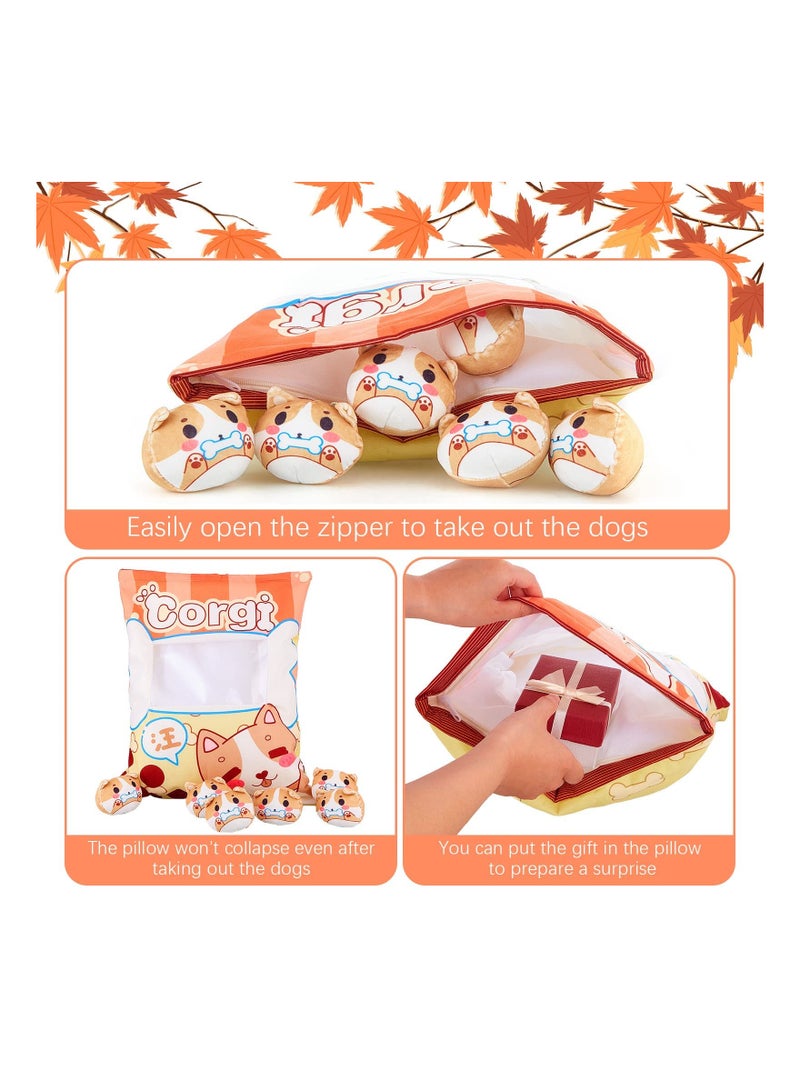 وسادة دب كاواي محشوة رقيقة هدايا إبداعية للأطفال والمراهقين ديكور غرفة لون بني - Image 5