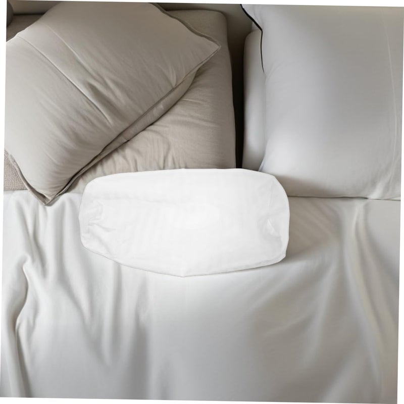 Cylindrical Neck Support Pillowcase Zippered Closure Soft Cotton Cover for Travel Home and Office Round Pillow Slipcover for Waist Support 2-Pack - Image 5