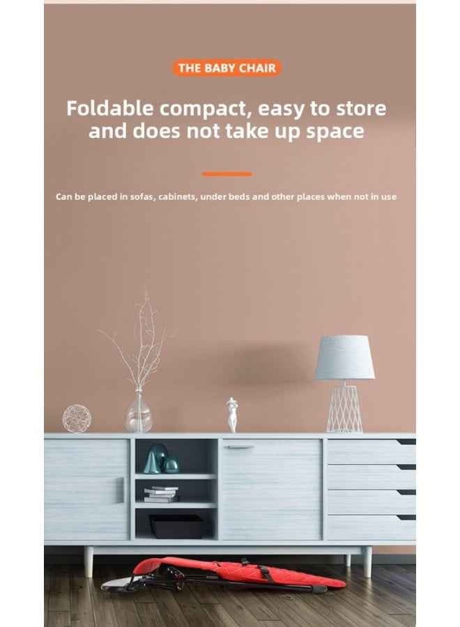 ORiTi كرسي تهدئة الأطفال متعدد الوظائف، كرسي هزاز للأطفال، مهد الأطفال، كرسي هزاز للأطفال، كرسي هزاز للأطفال - أسود - Image 5