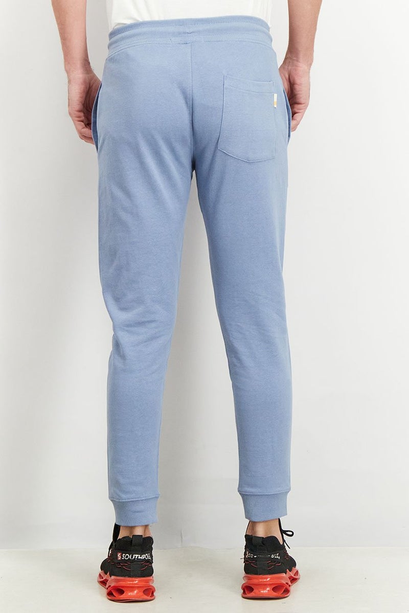 Gazzarrini Men Regular Fit Graphic Jogger Pants, Blue - Image 2