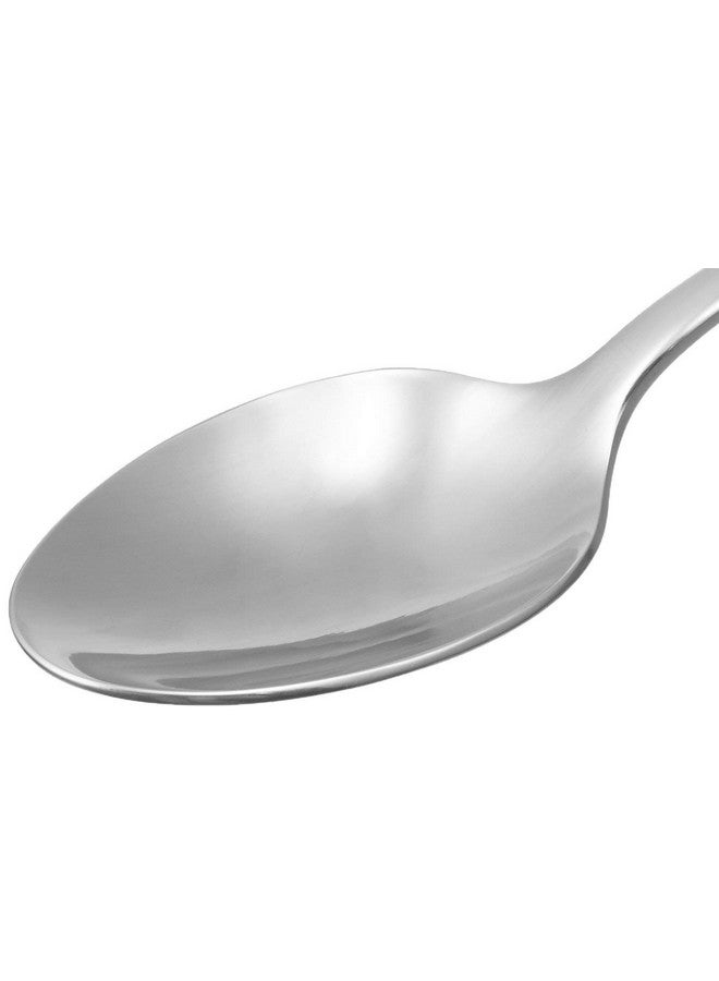 Parage 12 Pieces Stainless Steel Table Spoons Set with Round Edge, 18.5 cm, Tableware, Set of 12, Silver - Image 3