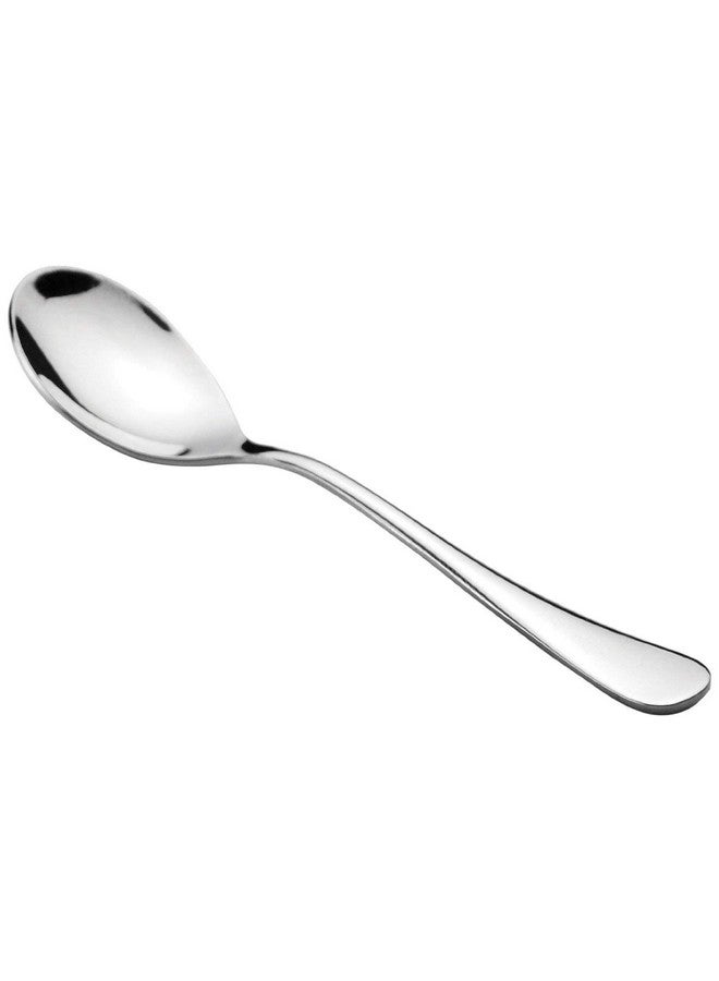 Parage 12 Pieces Stainless Steel Table Spoons Set with Round Edge, 18.5 cm, Tableware, Set of 12, Silver - Image 1