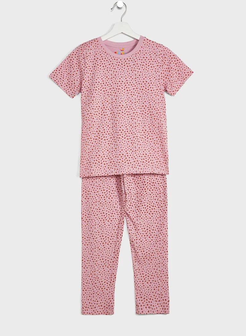 Pinata Girls T-Shirts & Pyjama Nightwear Set