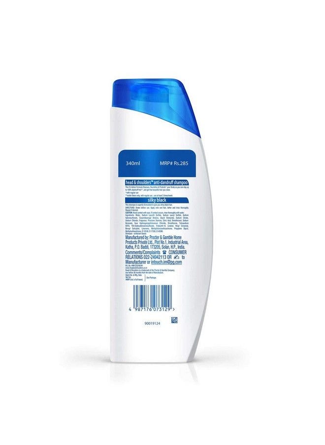 Head & Shoulders شامبو حريري أسود مضاد للقشرة 340 مل  - Image 3