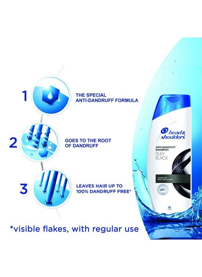 Head & Shoulders شامبو حريري أسود مضاد للقشرة 340 مل  - Image 5