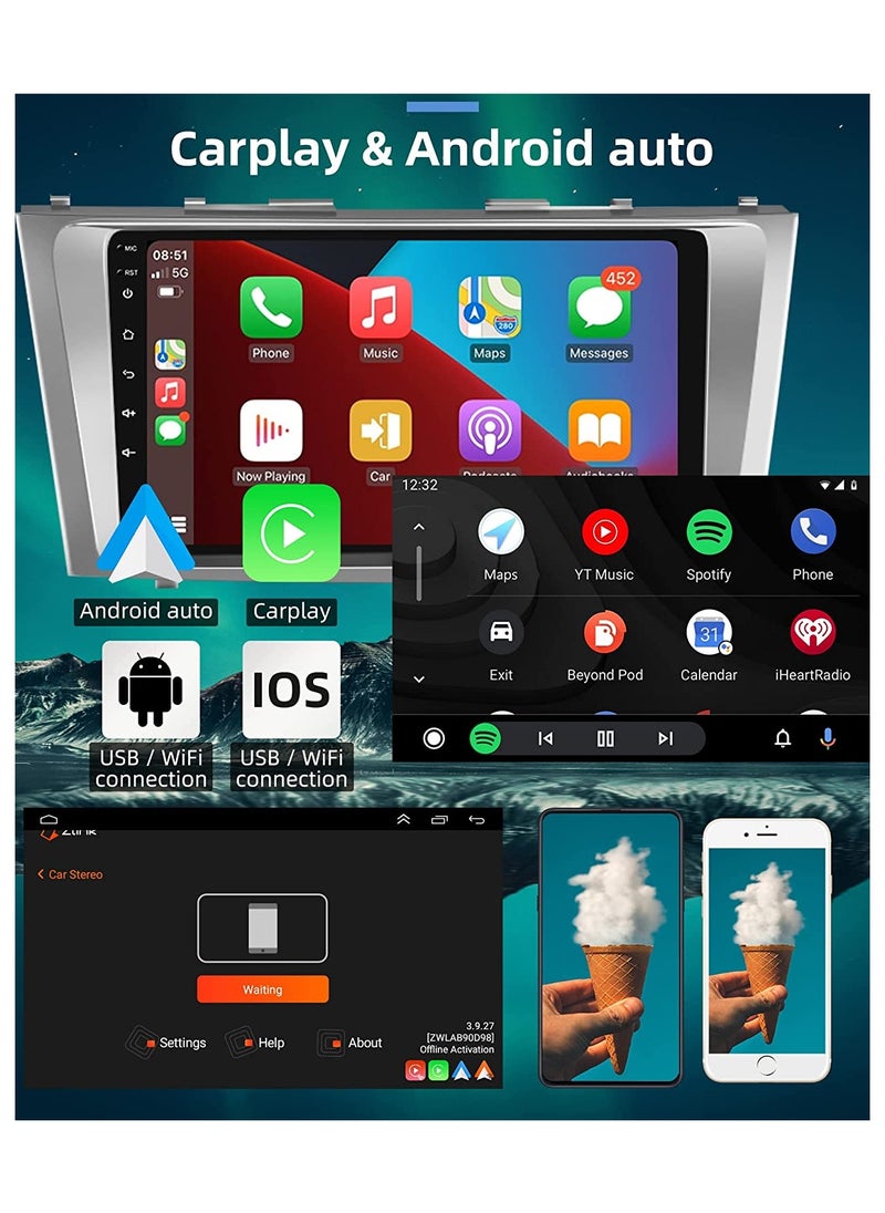 SHEZA STAR - Android Screen For Toyota Camry 2006 To 2011 2GB RAM 32 GB Memory Support Apple Carplay Android Auto Full HD IPS Touch Screen Display and Backup Camera included - Image 1