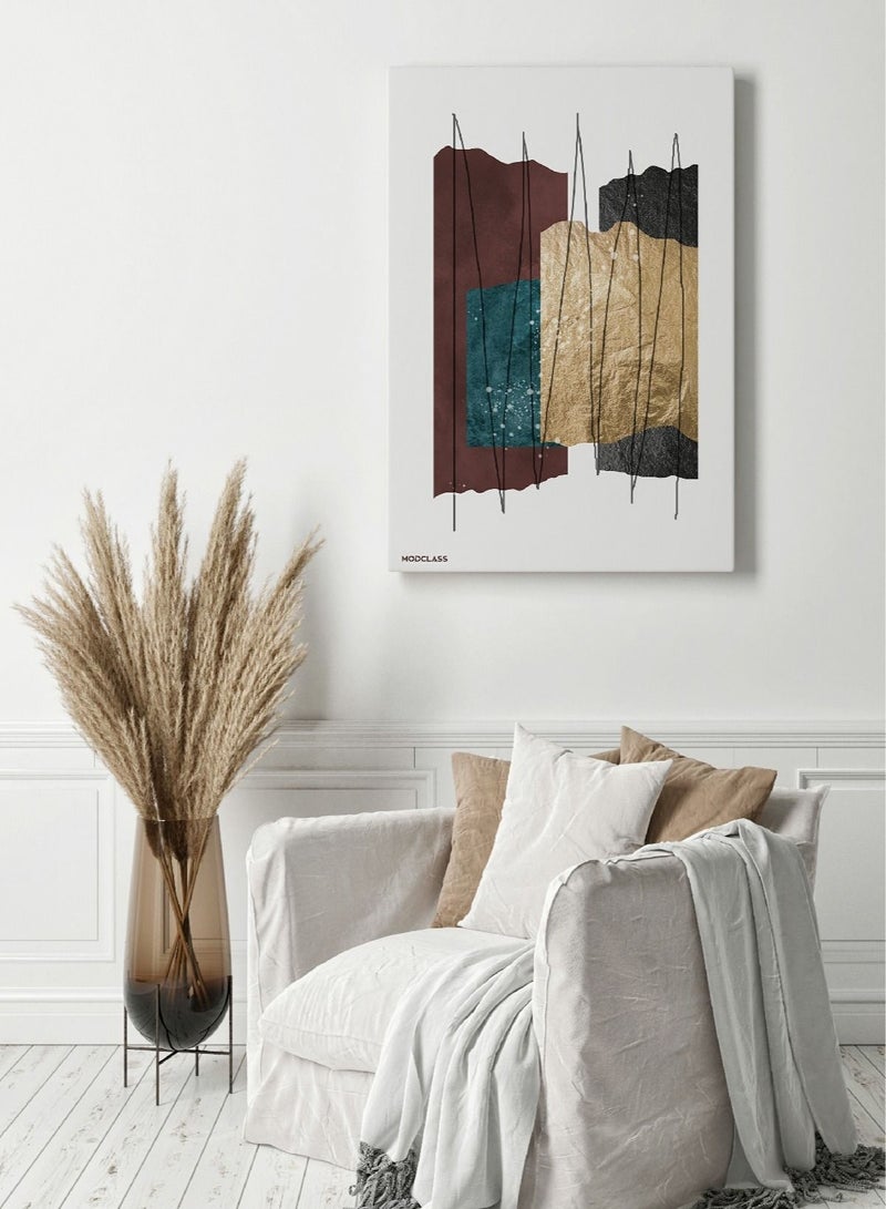 مودكلاس لوحة جدارية كانفس بتصميم تجريدي - Image 1