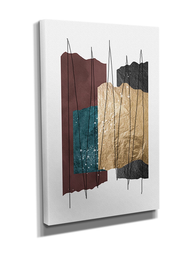 مودكلاس لوحة جدارية كانفس بتصميم تجريدي - Image 2