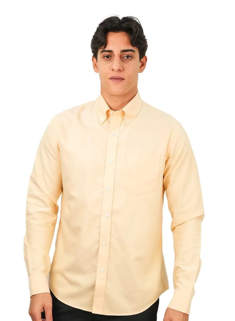 Men's Wrinkle-Free Cotton Oxford Long Sleeve Shirt