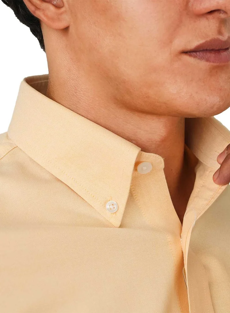 GIORDANO  Men's Wrinkle-Free Cotton Oxford Long Sleeve Shirt for Men | Best Price UAE
