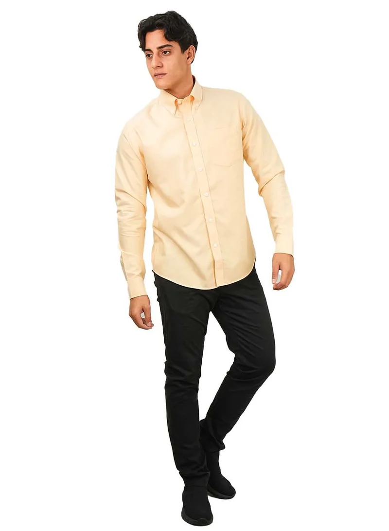 GIORDANO  Men's Wrinkle-Free Cotton Oxford Long Sleeve Shirt for Men | Best Price UAE