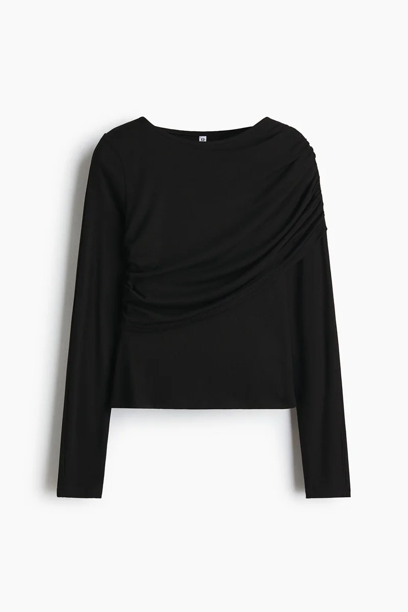 H&M Draped viscose top