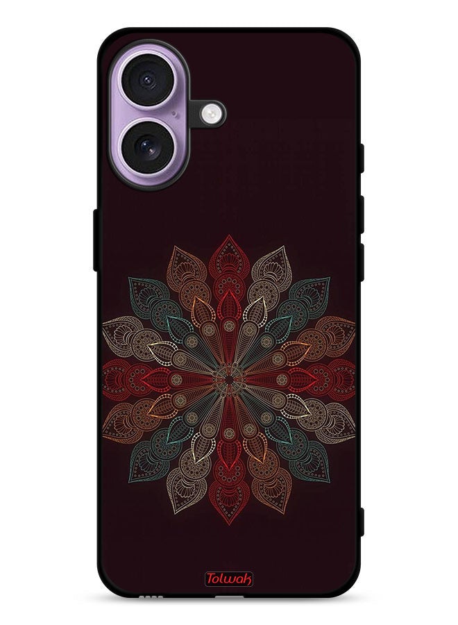 Tolwak Apple iPhone 17 Protective Case Cover Mandala Flower Art - Image 1