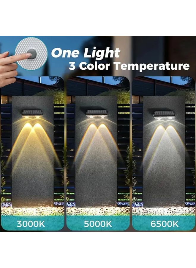 4 Packs Solar Wall Lights Outdoor Smart Sensor Decorative Lighting For Fence Garage - Image 3