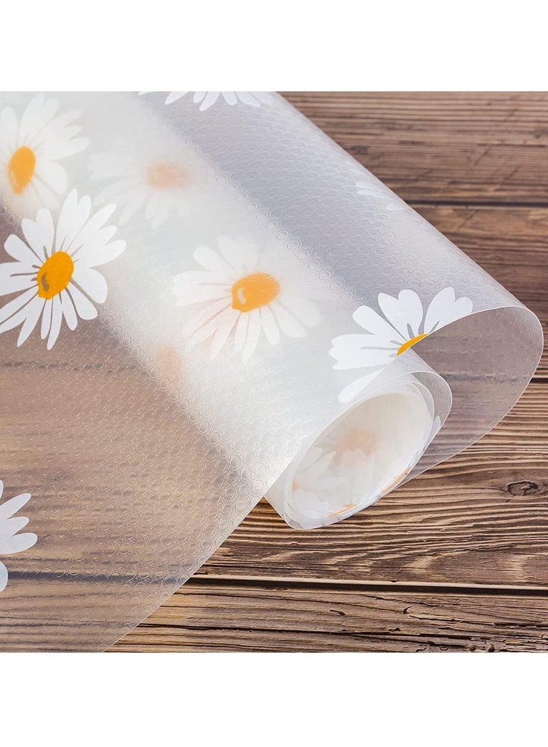 Shelf Liner Drawer Liner for Kitchen, Non-Adhesive Waterproof Transparent EVA Refrigerator Cabinet Drawer Pantry Shelves Liner, Non-Slip Can be Cut Placemats( 45x300cm) - Image 1