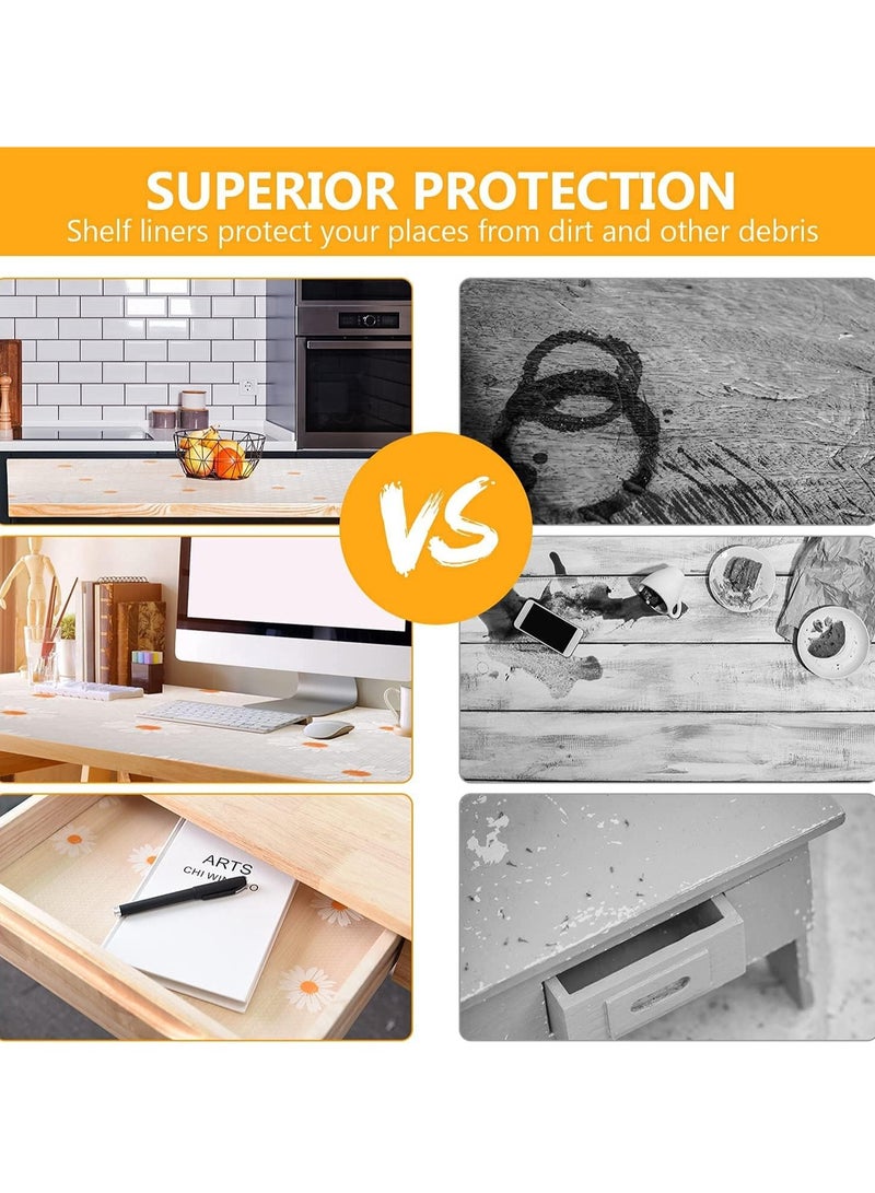 Shelf Liner Drawer Liner for Kitchen, Non-Adhesive Waterproof Transparent EVA Refrigerator Cabinet Drawer Pantry Shelves Liner, Non-Slip Can be Cut Placemats( 45x300cm) - Image 4